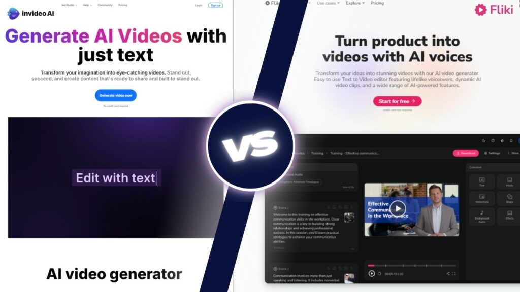 InVideo vs Fliki AI