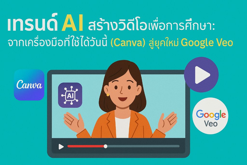 เทรนด์ AI สร้างวิดีโอเพื่อการศึกษา จากเครื่องมือ Canva สู่ยุคใหม่ Google Veo